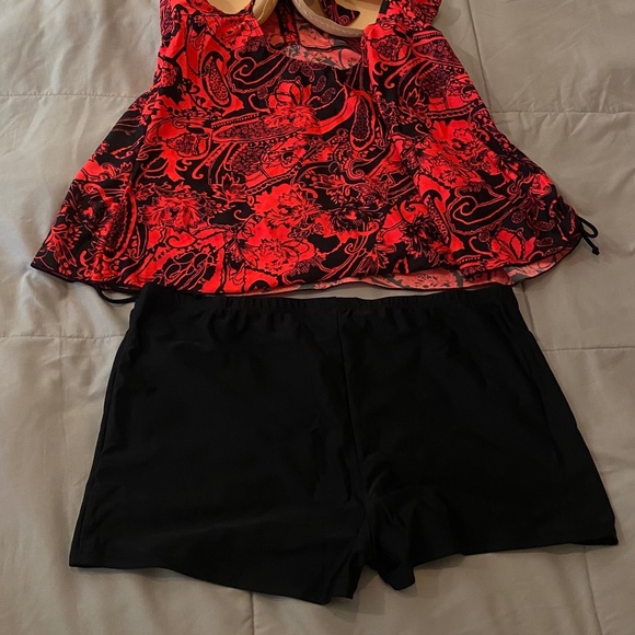 Septangle tankini and bottom swimsuit modest swim dress size 22 w - Picture 4 of 5